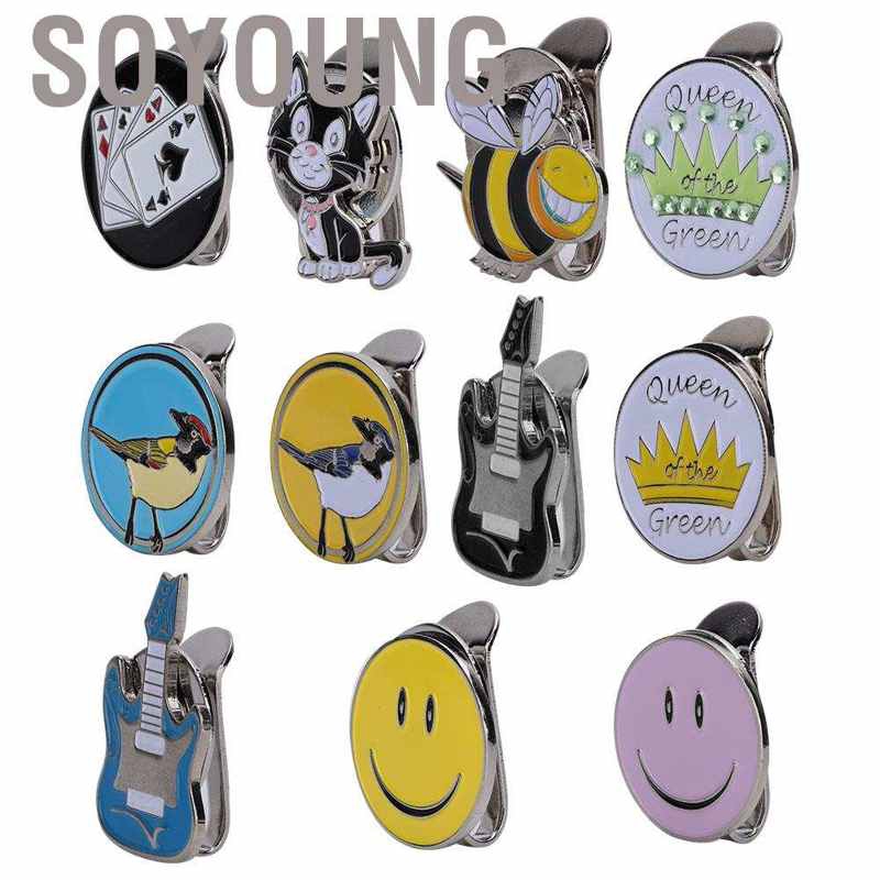 Kẹp Nam Châm Đánh Dấu Gắn Mũ Chơi Gôn Nhiều Họa Tiết Tùy Chọn