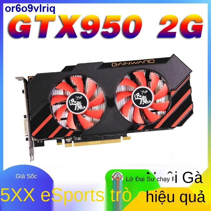 □▽Card đồ họa Xunmo GTX960 màn hình độc lập 4G 750Ti card đồ họa game chọi gà 950 máy tính để bàn tương thích 2G độc lập