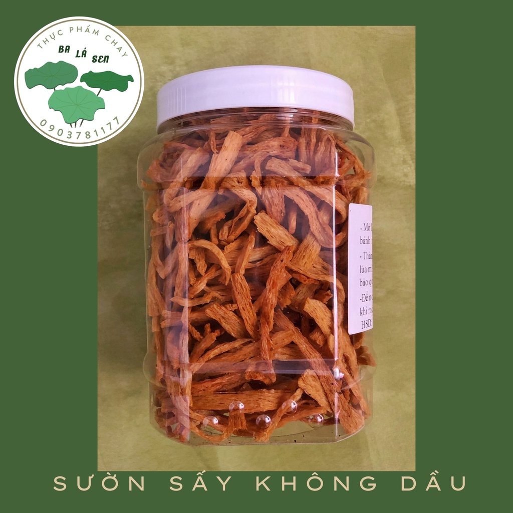 [Thực phẩm chay ăn liền] Sườn non chay sấy giòn không dầu Ba Lá Sen chế biến sẵn, bảo quản lâu 180g | BigBuy360 - bigbuy360.vn