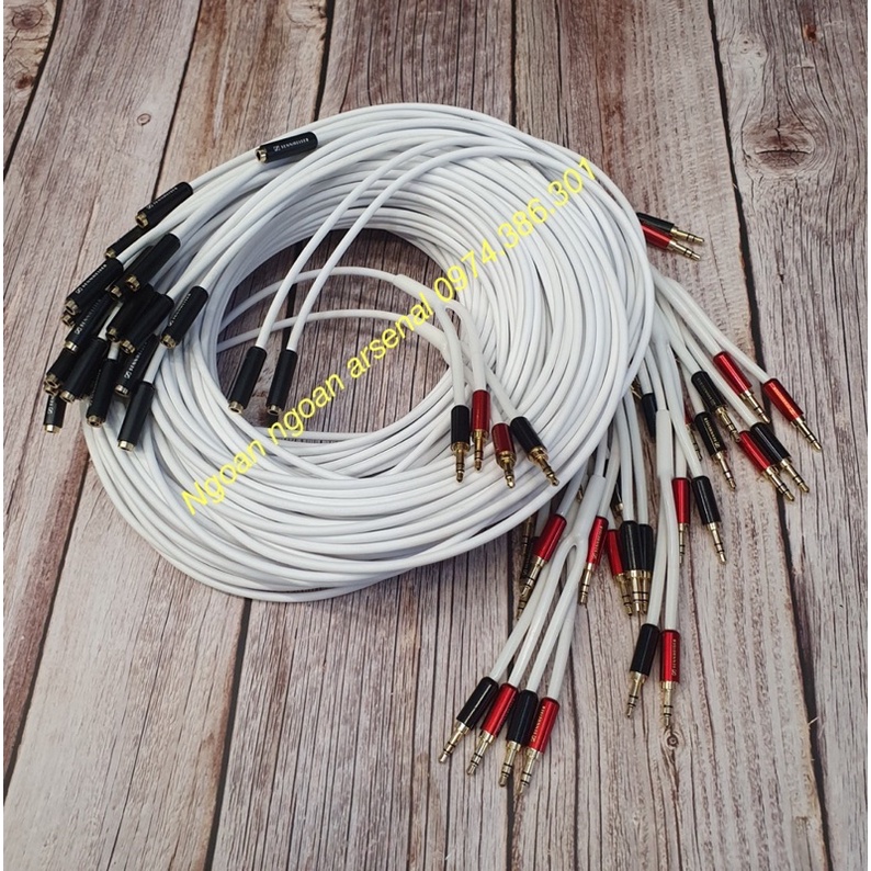 Dây chia 2 cổng âm thanh 3.5mm (chia tai nghe và mic) hàng DIY