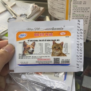 BIO VIT PLUS - Bổ sung vitamin, tăng sức đề kháng chó mèo