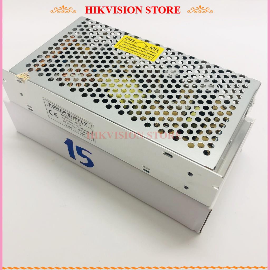 NGUỒN TỔ ONG 12V 15A 180W DÙNG CHO ĐÈN LED, CAMERA GIÁM SÁT,... BẢO HÀNH 12 THÁNG