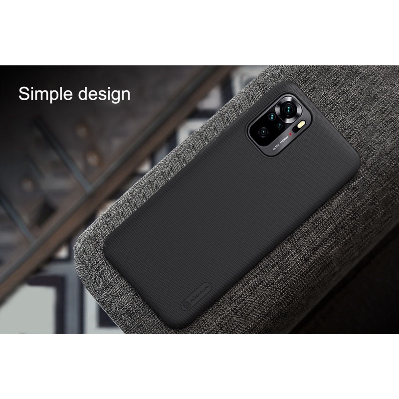 Ốp lưng Nillkin cho Xiaomi Redmi note 10, 10S, Note 10 Pro nhựa cứng PC chống Vân tay tặng giá đỡ