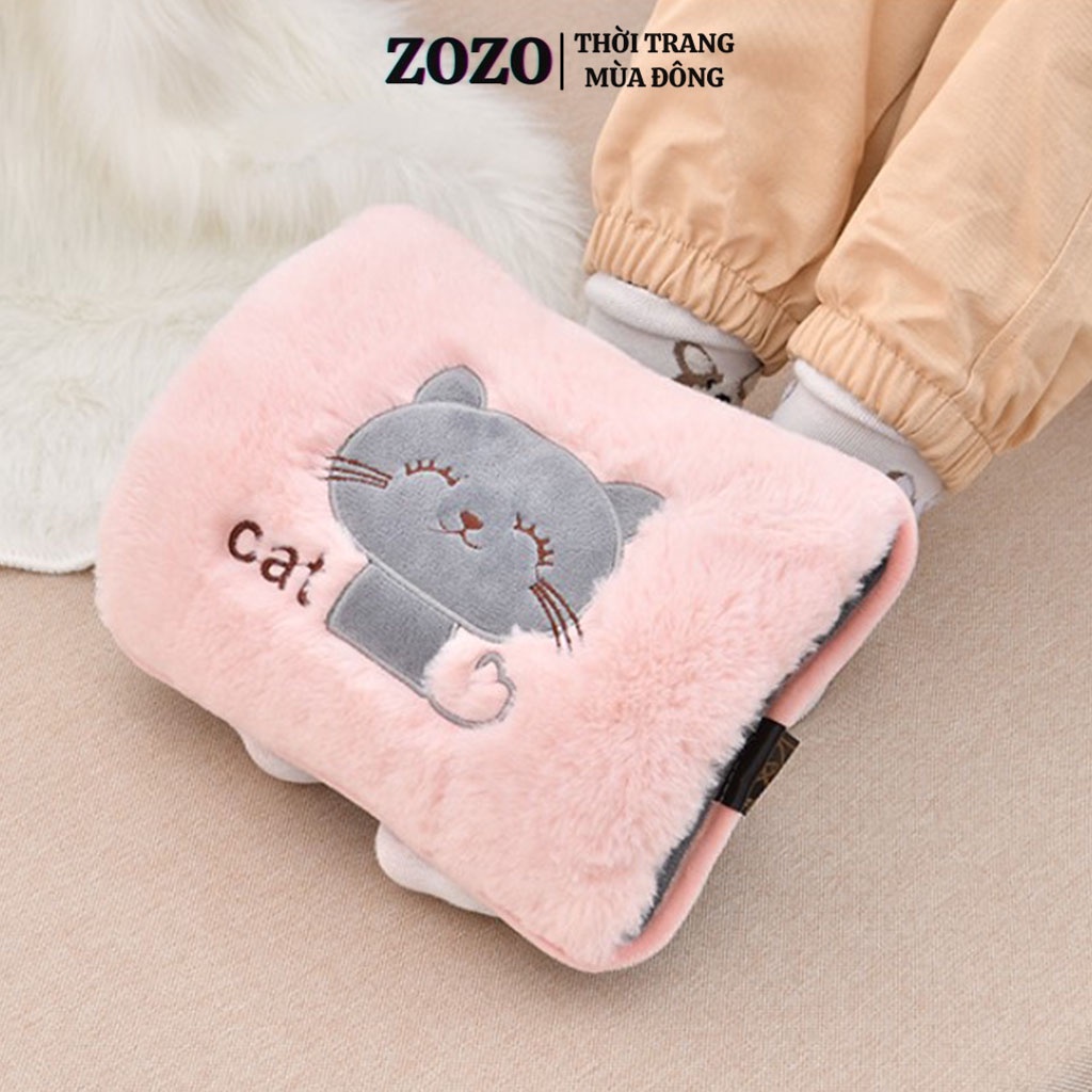 Túi sưởi ấm tay mini cắm điện hình thú dễ thương ZOZO túi chườm ấm nóng lạnh mini cao cấp