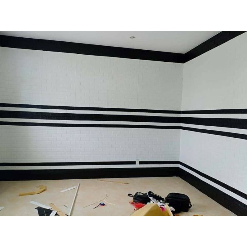 Combo 20 tấm xốp dán tường màu trắng khổ 70x77cm dày 3,5mm