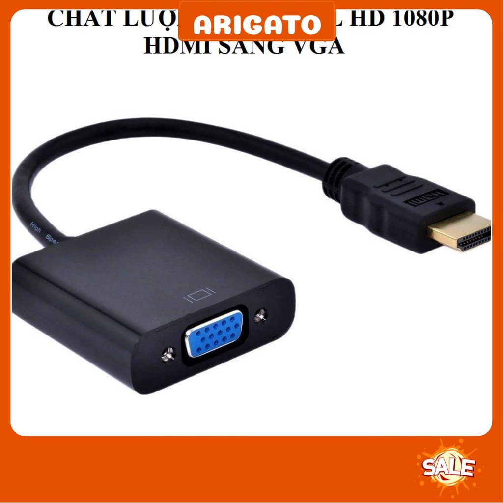 Cáp chuyển đổi HDMI VGA - Micro HDMI VGA có Audio cho PC Laptop máy tính ARIGATO