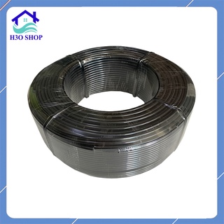 Cuộn 200m - Ống dây PE/LDPE 6mm (5x7mm, cứng dẻo, không phải PVC mềm) - dây 6li loại tốt (kích cỡ 5*7)