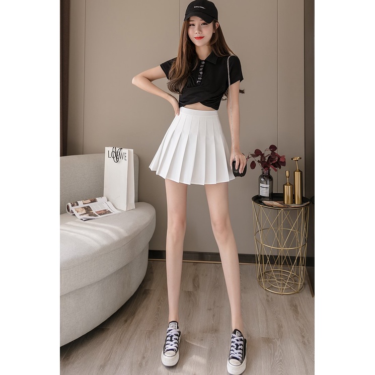 Chân váy tennis chữ A lên dáng cực xinh