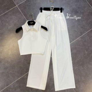 Áo croptop ba lỗ cổ bẻ Siêu đẹp (UN) 🤩