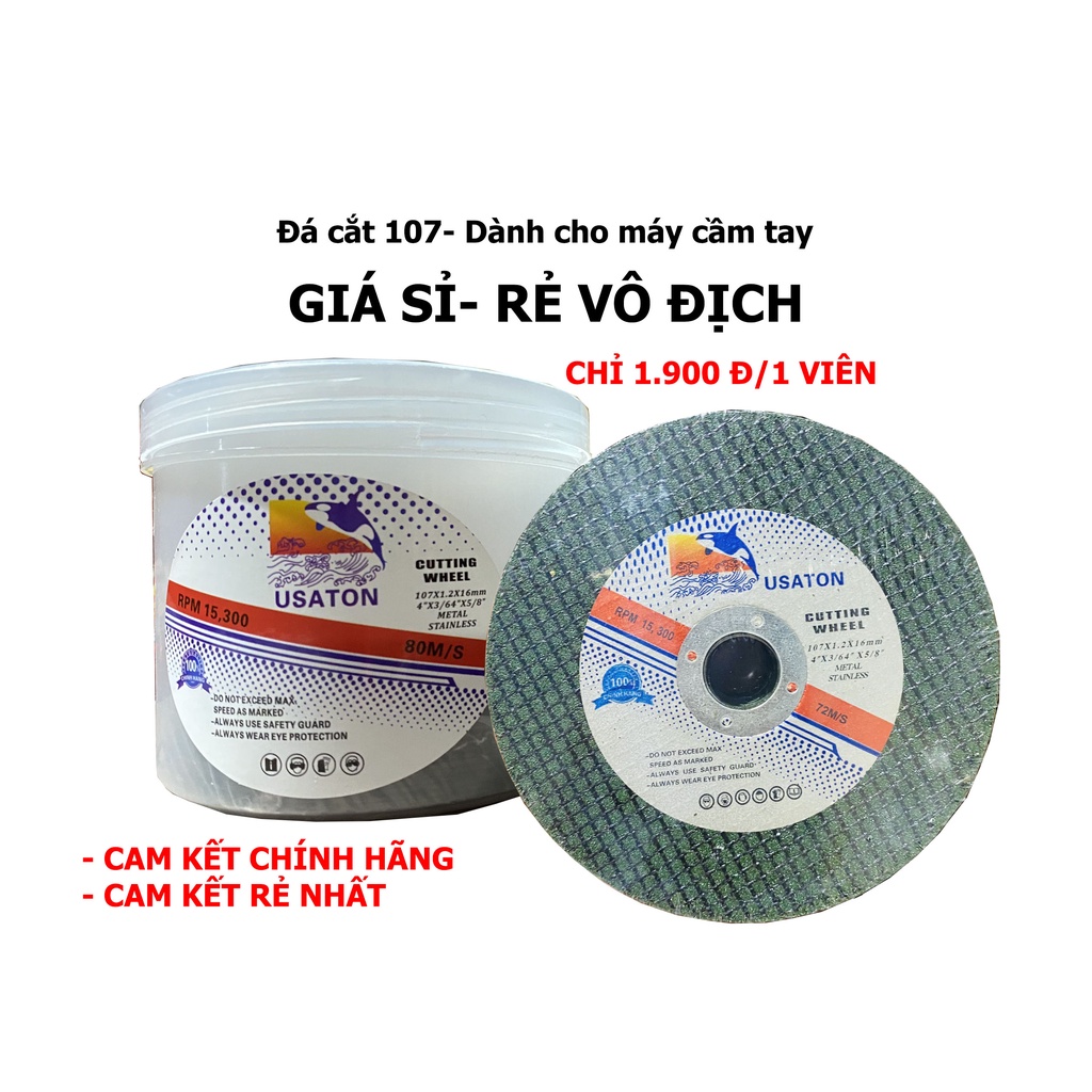 Đá cắt sắt, đá cắt kim loại phi 107- Chính hãng