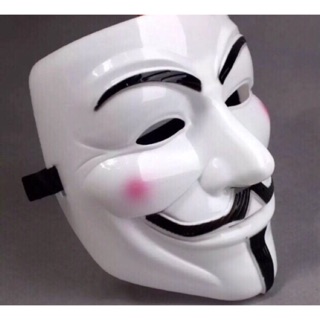 [Nhập TOYMAR giảm 10%] Mặt nạ hacker Anonymous Trắng