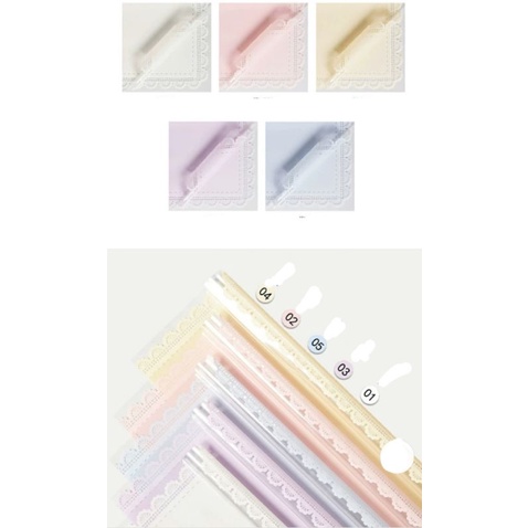 1 xấp 20 tờ giấy bó hoa viền bèo