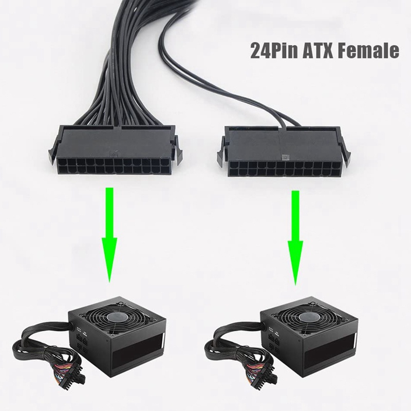 Dây cáp mở rộng chuyển đổi nguồn 24P PSU ATX Motoard 18AWG tiện lợi dành cho máy tính