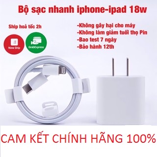 sạc iphone 18w sạc nhanh cho iphone 6s/6splus/7/7plus/8/x/xs max/11/12 [Hàng zin ChínH Hãng]