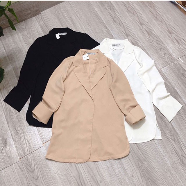 [HÀNG LOẠI 1] Áo blazer nữ mỏng một lớp khoác ngoài ba màu thời trang (Thời trang công sở VIP)(Cam kết hàng y hình) | BigBuy360 - bigbuy360.vn