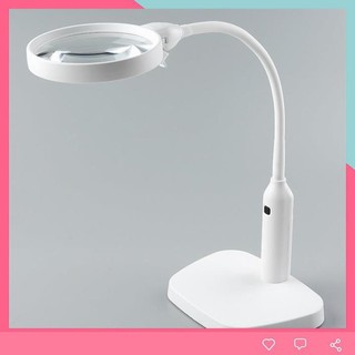 Kính lúp để bàn kiêm kẹp bàn đa năng có đèn 2in1 K7763