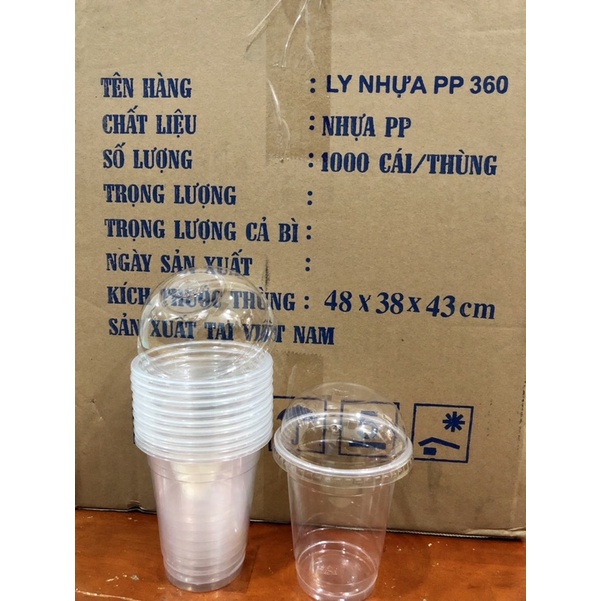COMBO 50 LY NHỰA PP 360ML