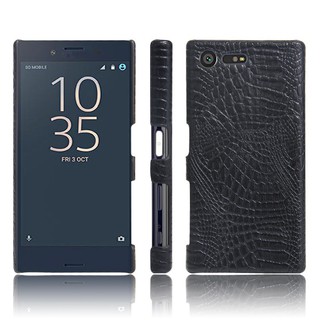For Sony Xperia X COMPACT Case Crocodile Pattern Skin Hard Cover