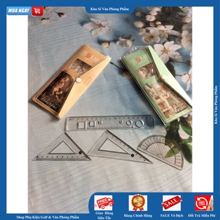 [ẢNH THẬT] Bộ thước kẻ, Bộ eke 181917, đo độ (thước bộ học sinh)