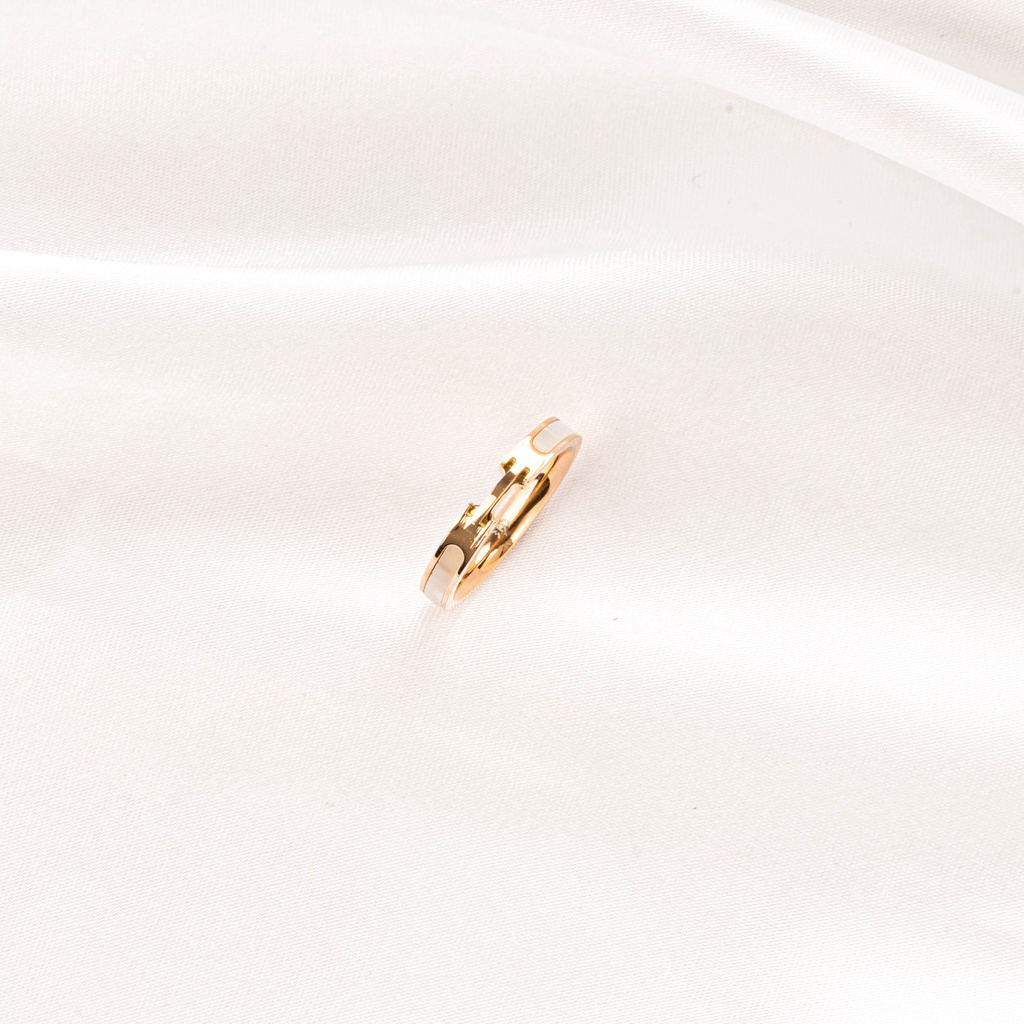 Nhẫn CDE T True Link Rose Gold Ring CDE8009