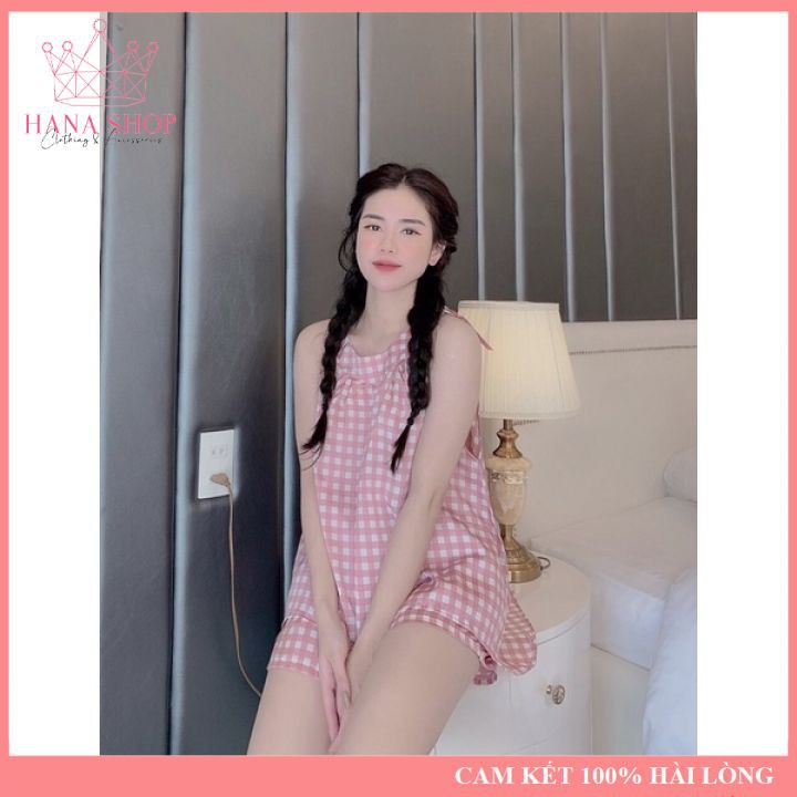 [ HÀNG ĐẸP ] Set Bộ Yếm Lụa Sang Chảnh, Chất Mềm, Thấm Hút Mồ Hôi | BigBuy360 - bigbuy360.vn