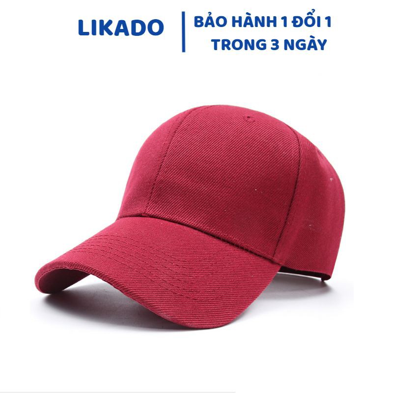 Mũ lưỡi trai nữ cá tính LIKADO mũ phớt màu trơn (LKD07)