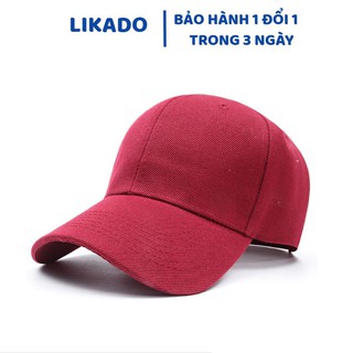 Mũ lưỡi trai nữ cá tính LIKADO mũ phớt màu trơn (LKD07)