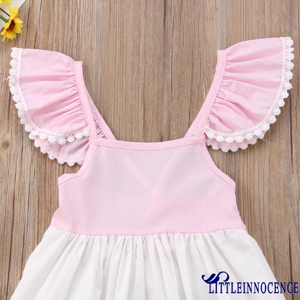 ❤XZQ-Kids Baby Girls Ruffle Tassels Dress Party Princess Dress