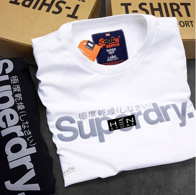 Áo thun ngắn tay cổ tròn, áo thun Superdry cotton 100%,zing store