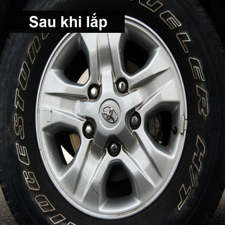 1 cái logo chụp mâm, ốp lazang vành xe Toyota Land Cruiser đời 2008, 2009, 2010, 2011, 2012, 2013, 2014