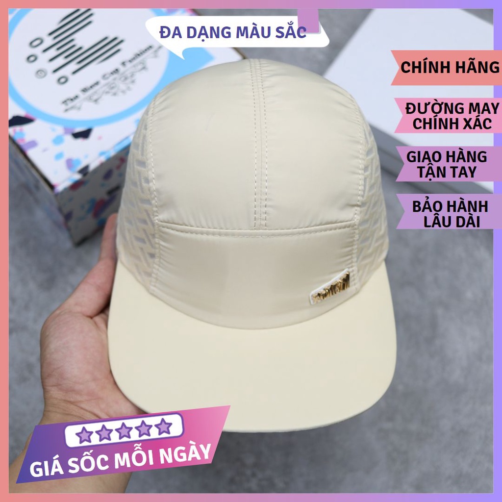 Mũ nam nữ NóN Cam vải dù phối lưới màu kem thời trang nam nữ hàng chính hãng FULLBOX FREESHIP
