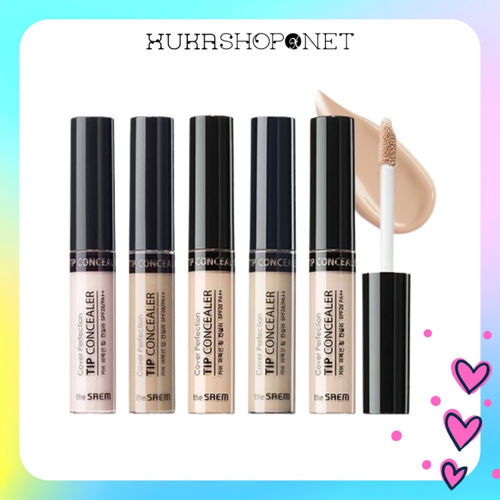 [Chính hãng] Kem che khuyết điểm The Saem Cover Perfection Tip Concealer 6.5g