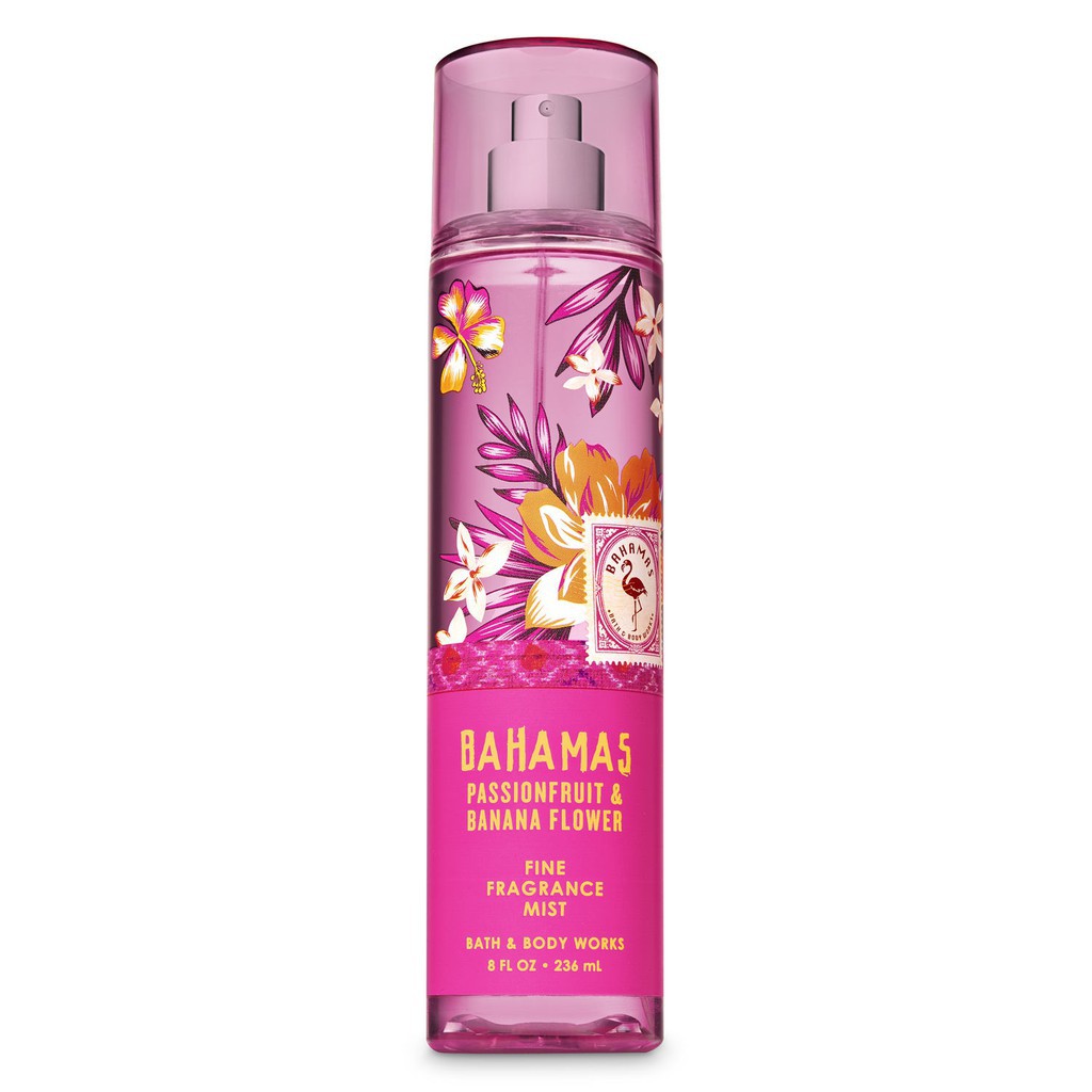 [𝐃𝐔𝐁𝐀𝐈] Xịt Thơm Bath & Body Works Fine Fragrance Mist Hương - BAHAMAS PASSION FRUIT & BANANA FLOWER | Thế Giới Skin Care