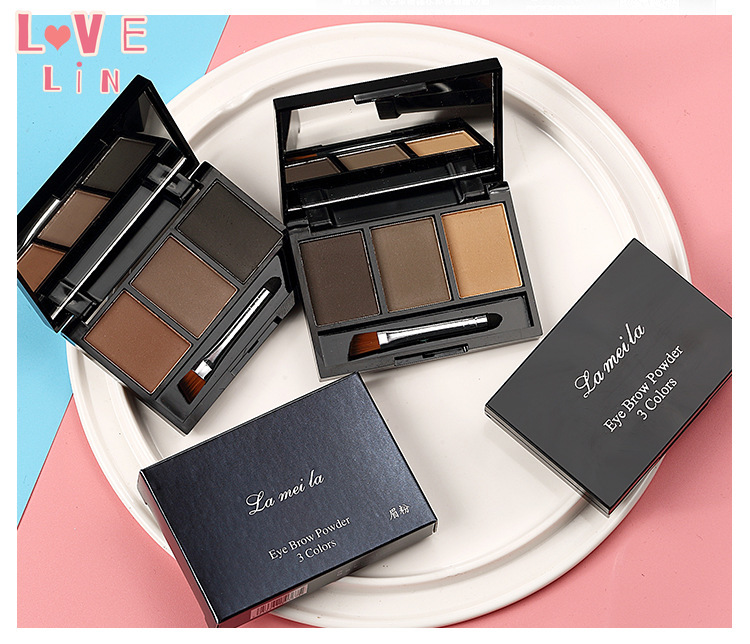 [Hàng mới về] Phấn kẻ mày 3 màu kháng nước chống nhòe 3 trong 1