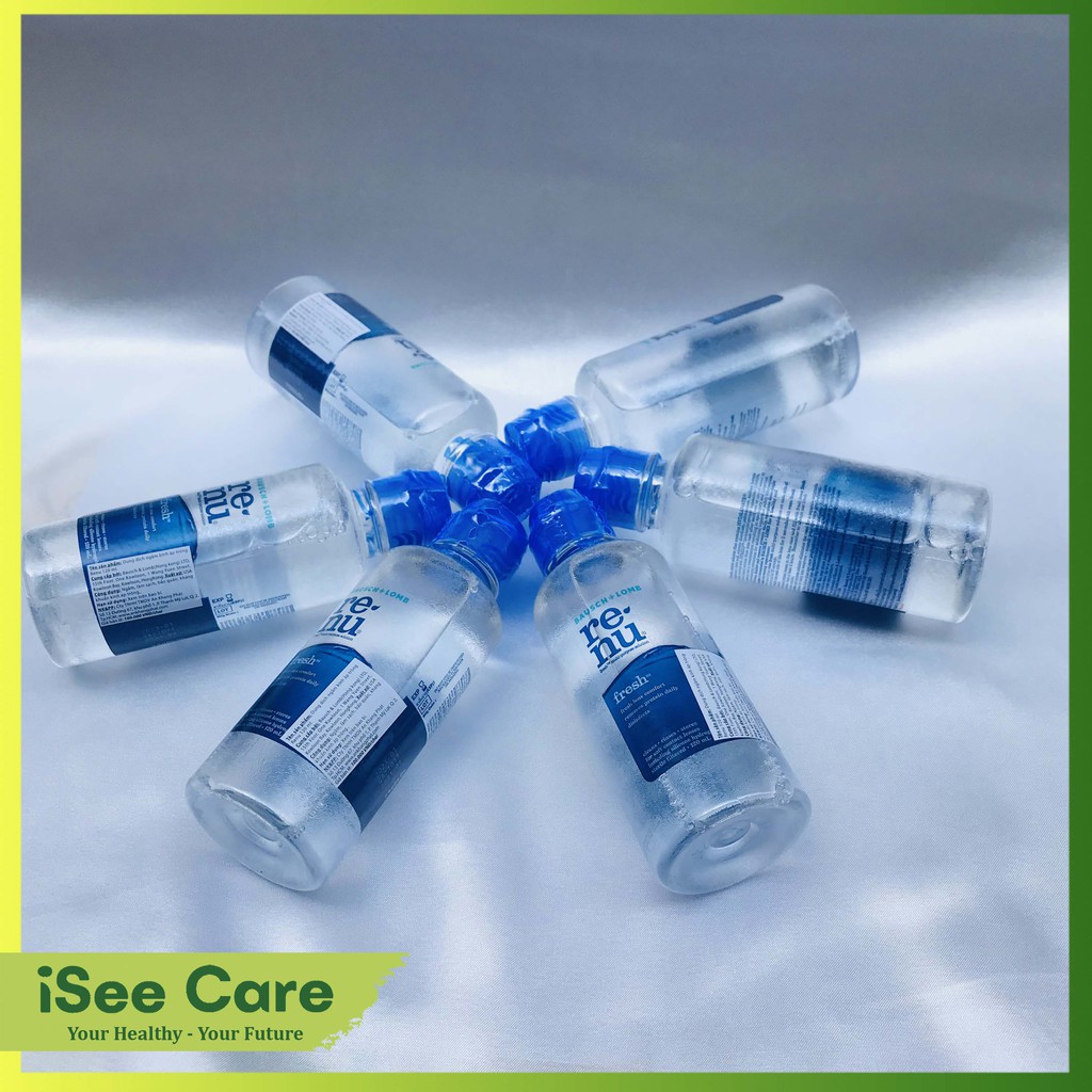 Nước ngâm lens kính áp tròng mềm Renu 120ml thương hiệu Bausch & Lomb - USA
