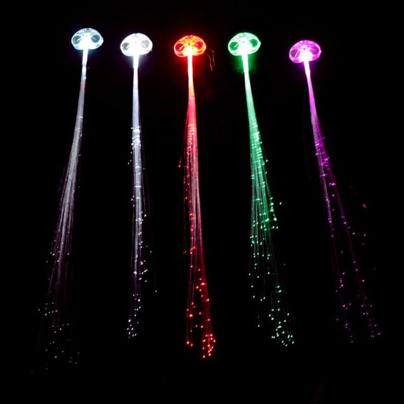 5 Kẹp Tóc Có Đèn LED Phát Sáng 35cm