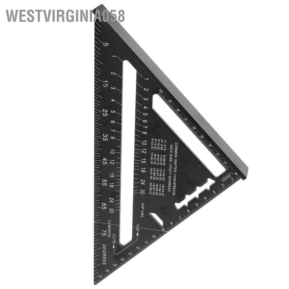 Hàng Hot Hướng dẫn bố trí thước đo góc tam giác góc tam giác bằng hợp kim nhôm 7 inch Metric Westvirginia058 Hàng giao ngay