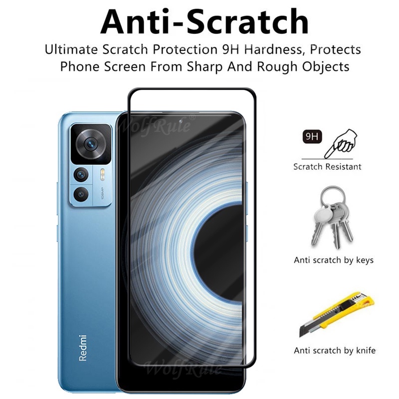 Kính Cường Lực Toàn Màn Hình Chống Trầy Cho Redmi K50 Ultra XiaoMi 12T Pro 12TPro 5G K50Ultra 5G Mi 12TPro