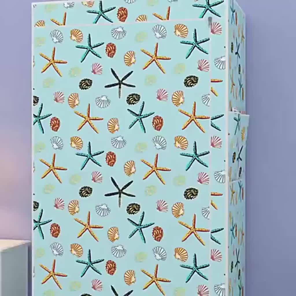 Tủ quần áo Vải Tủ vải 3D Đựng Quần Áo tủ 1 Buồng 2 Ngăn treo quần áo tiện dụng lắp gép đa năng kệ đựng đồ | BigBuy360 - bigbuy360.vn