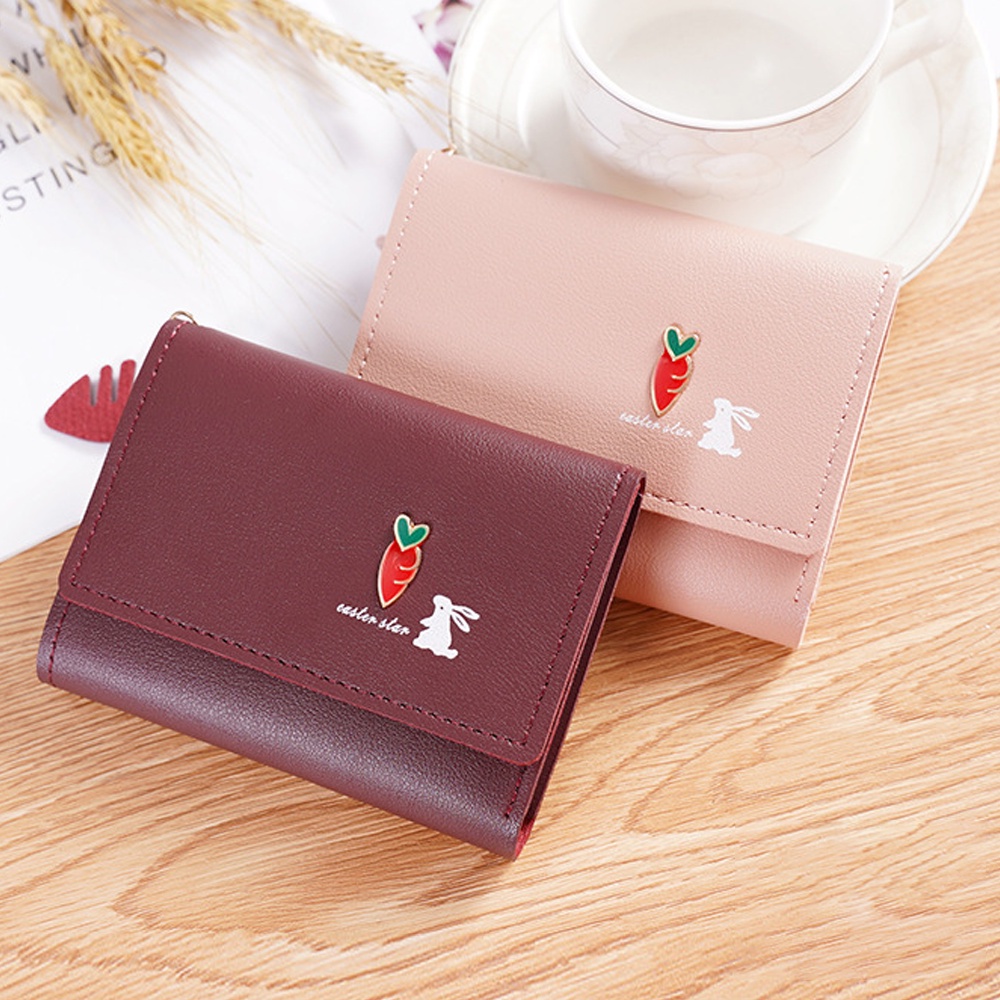 Ví Bóp Nữ Cầm Tay Mini Siêu Dễ Thương Nhỏ Gọn Nhiều Ngăn Có Thể Bỏ Túi Phong Cách Hàn Quốc