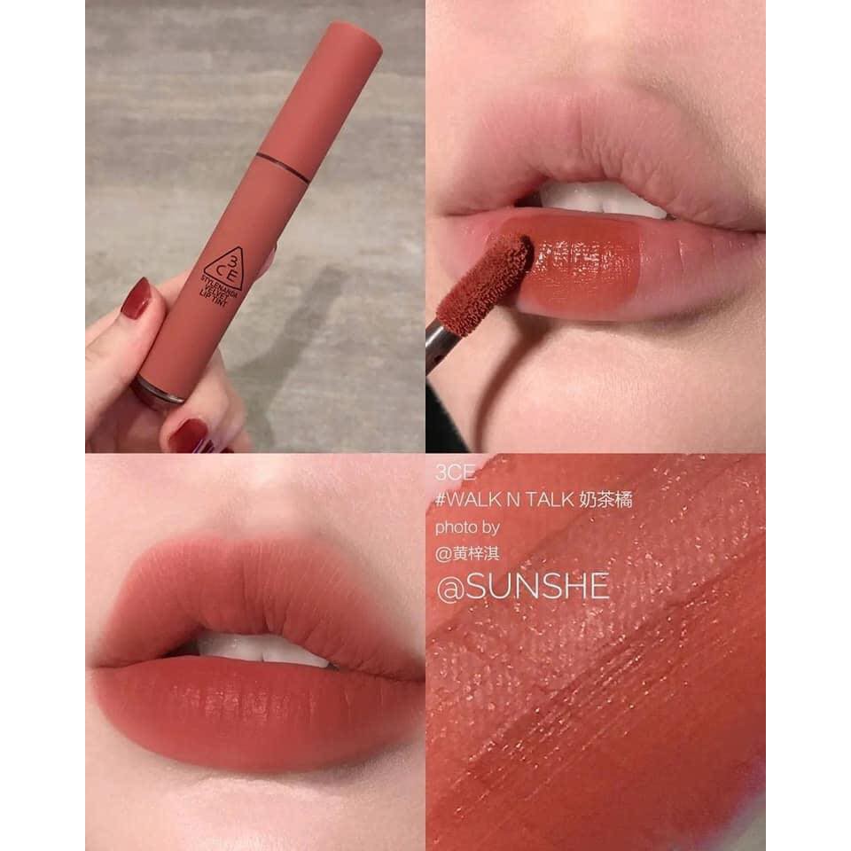 Son Kem Lì 3CE Mịn Nhẹ Như Mây Fairy cake Cuties Carrot pink Beige Avenue