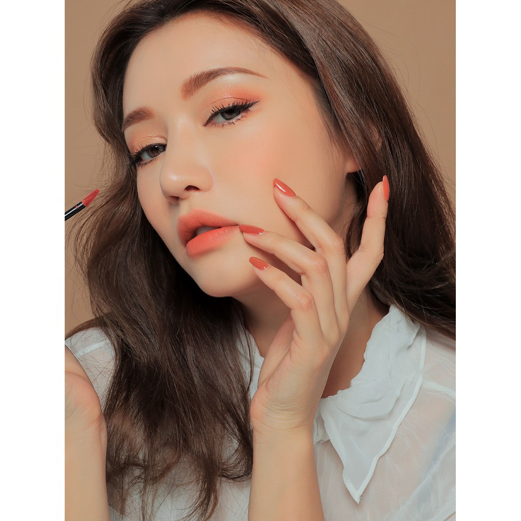 Son 3CE Cloud Lip Tint Active Lady - Màu hồng cam nude