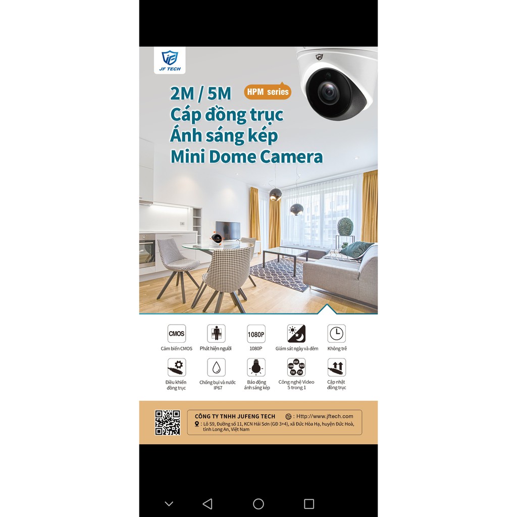 CAMERA AN NINH GIÁM SÁT CÔNG NGHỆ CAO AI- JUFENG- IPC CAMERA  2MP POE ONVIF