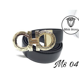 [Nhập MA0710 giảm 10%] Thắt lưng nam Ferragamo Mặt Vàng Lá