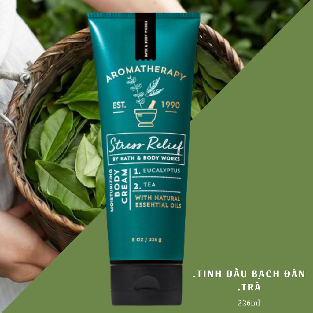 [Đủ Mùi - Aromatherapy] Kem Dưỡng Thể Toàn Thân Bath And Body Works Body Cream (226g)