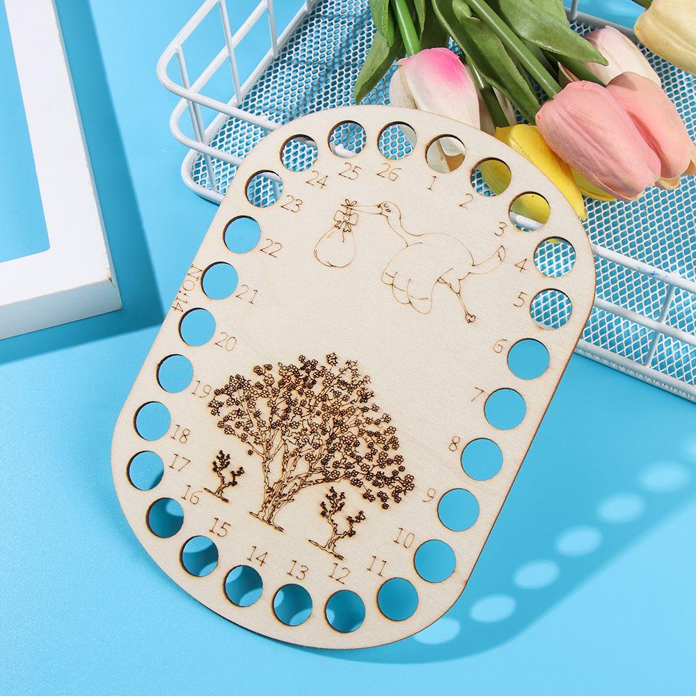 Dụng Cụ Sắp Xếp Chỉ Thêu Họa Tiết Hoạt Hình Bằng Gỗ