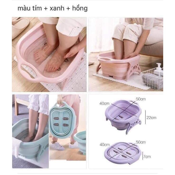 Chậu ngâm chân massage gấp gọn