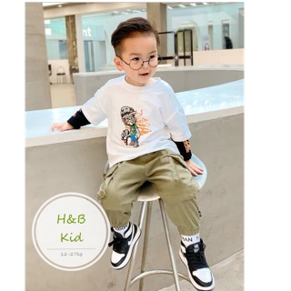 Set áo phông quần túi hộp cho bé trai