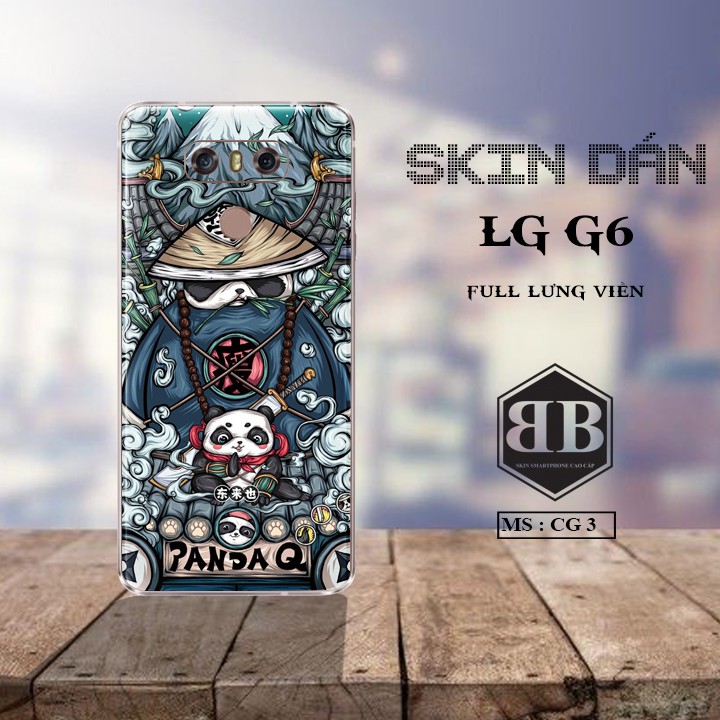 Bộ Skin Dán LG G6 dán full lưng viền dùng thay hoàn toàn ốp lưng điện thoại in hình sưu tầm