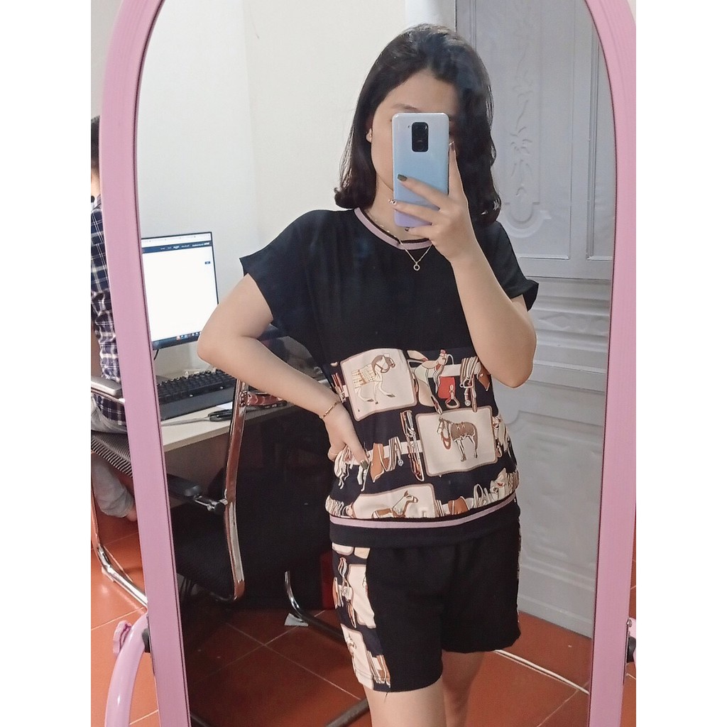 Set Đũi Nữ Tay Ngắn Quần Ngắn Siêu Xinh,Chất Mềm Mịn , Sang Chảnh Phong Cách Hàn Quốc | BigBuy360 - bigbuy360.vn